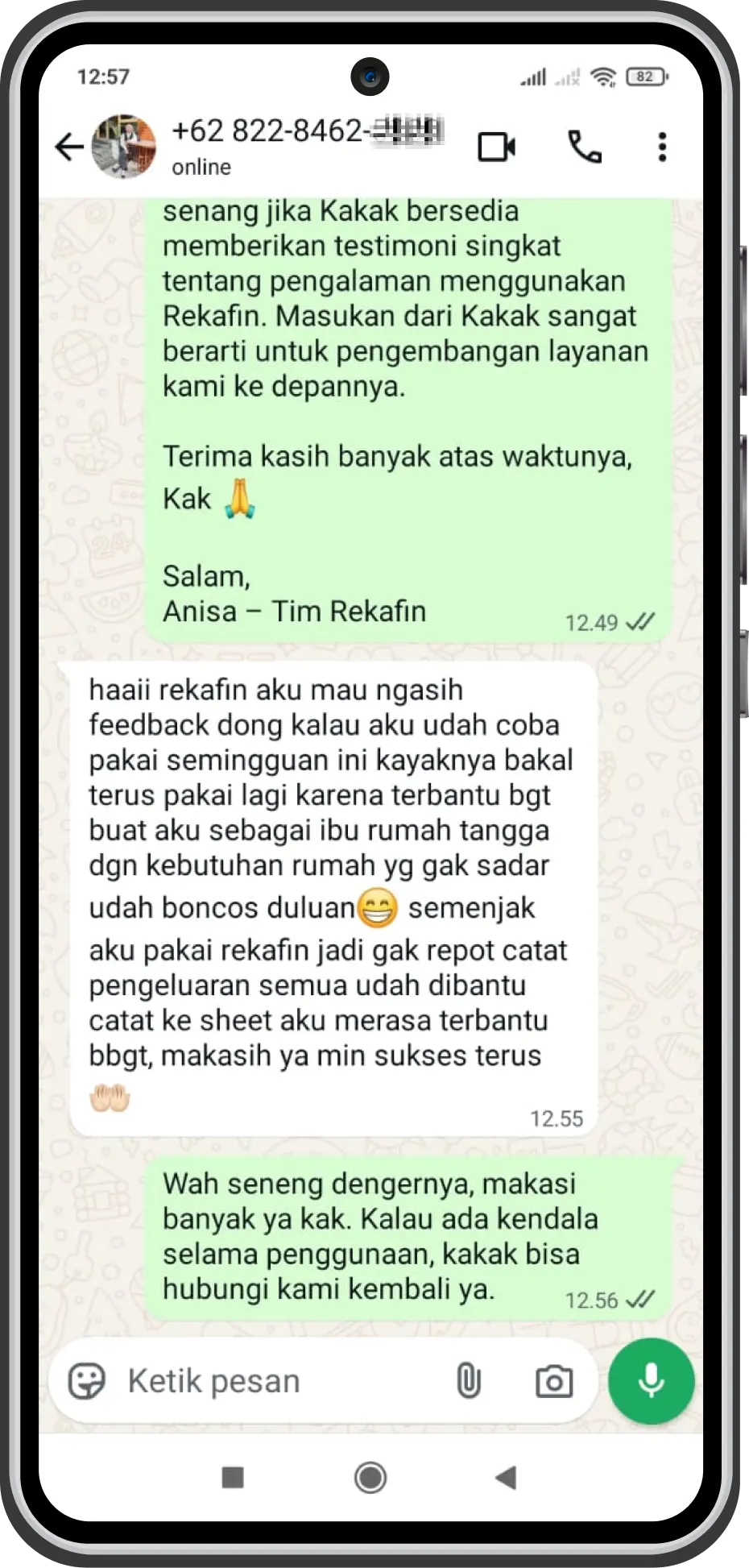 Testimonial Phone